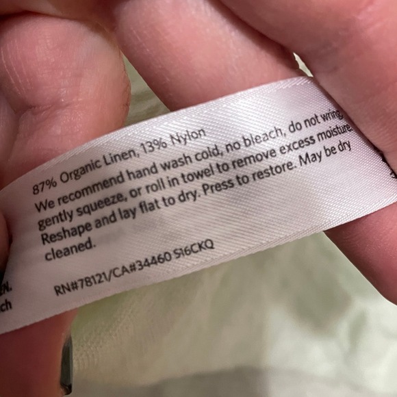 Eileen Fisher Ballet Neck Tunic Sweater Women's 3X Light Green Linen Blend NWT - Picture 4 of 5